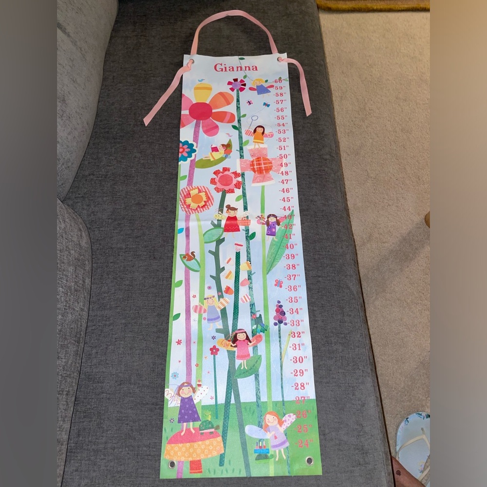 Fairies growth chart custom made by The Land of Nod now known as Crate & Kids